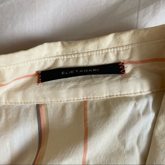 Vintage Elie Tahari Striped Blouse - XS - Picture 8 of 10